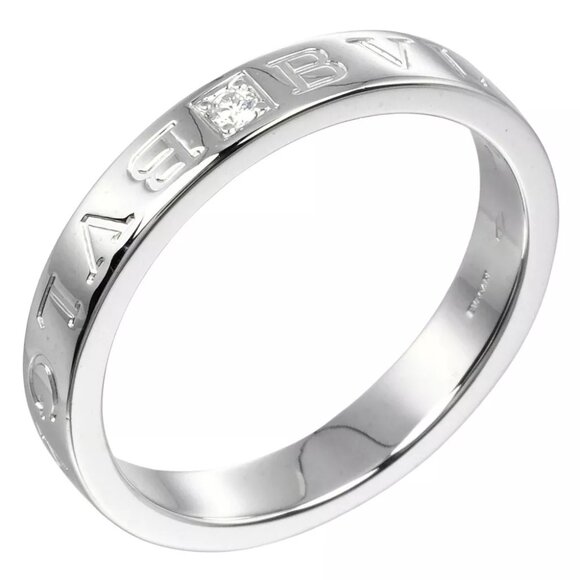BVLGARI B.zero1 Essential Ring K18 white gold/diamond #10.7(US Size) 7.46g... - Picture 1 of 10